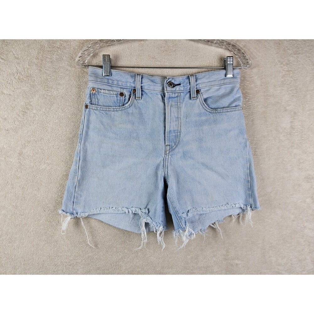 Levi's Women's Premium Wedgie Raw Hem Denim Shorts Size 27